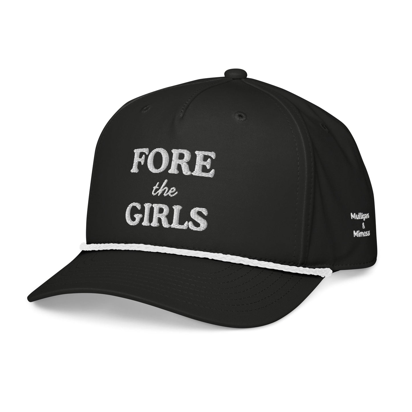 Fore the Girls Embroidered Golf Rope Hat for Women
