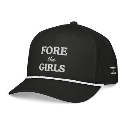 Fore the Girls Embroidered Golf Rope Hat for Women