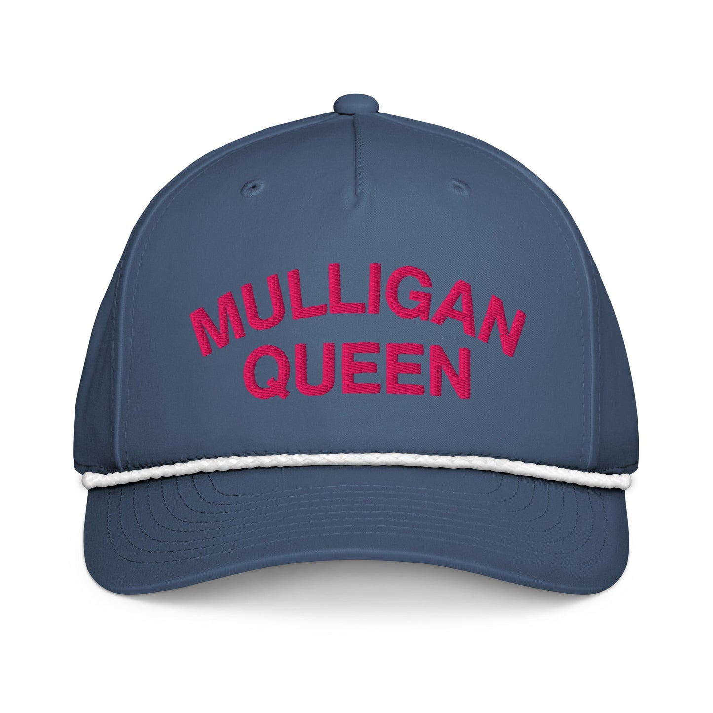 Mulligan Queen Embroidered Golf Rope Hat for Women