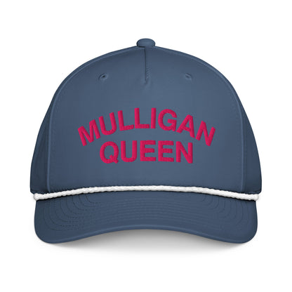 Mulligan Queen Embroidered Golf Rope Hat for Women