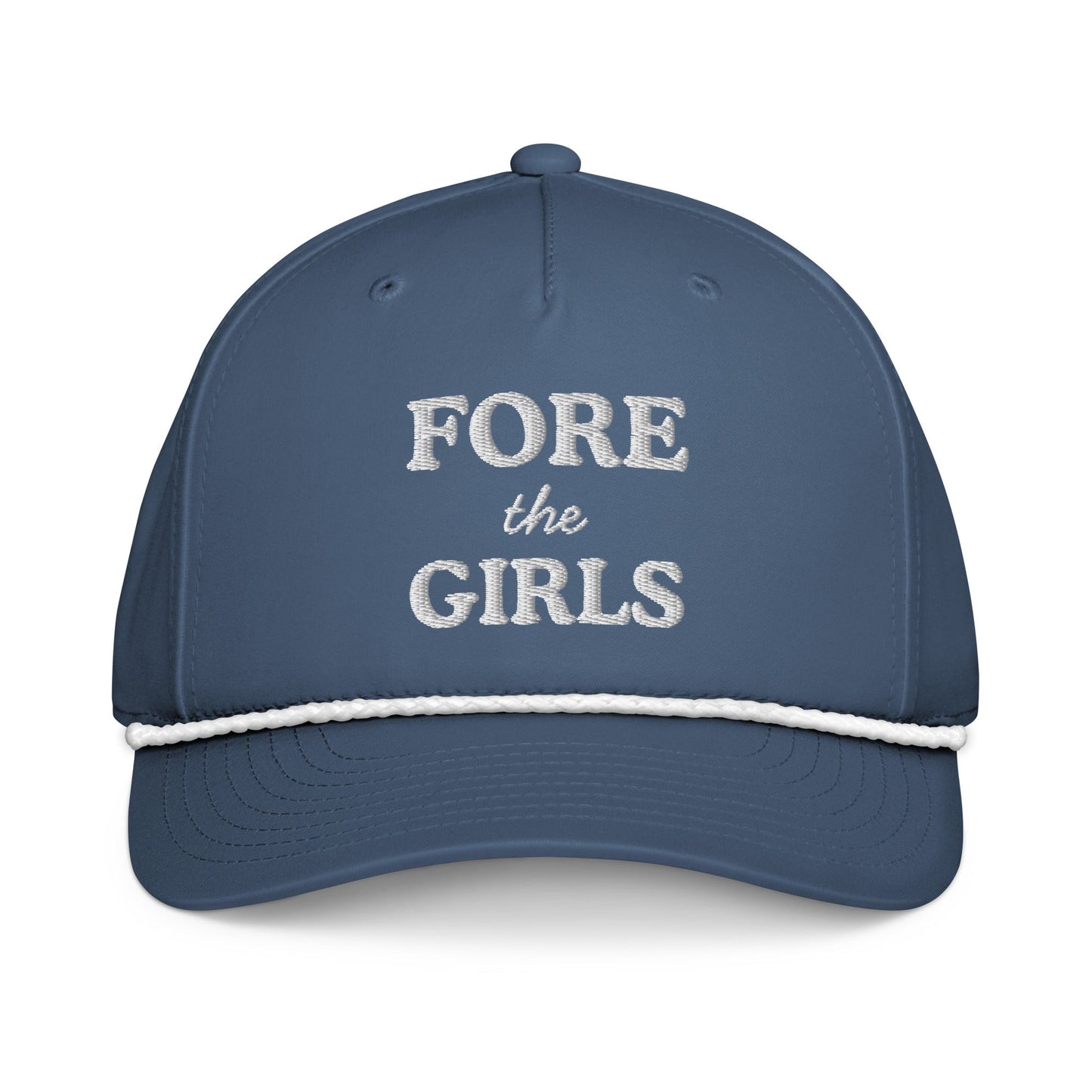 Fore the Girls Embroidered Golf Rope Hat for Women