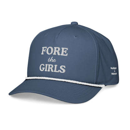 Fore the Girls Embroidered Golf Rope Hat for Women