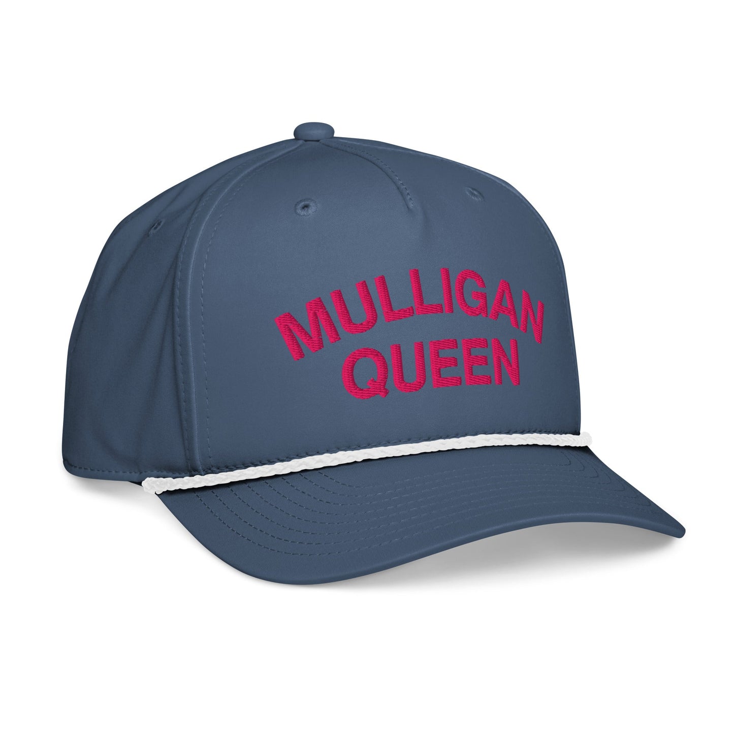 Mulligan Queen Embroidered Golf Rope Hat for Women